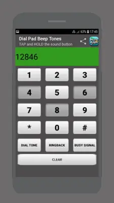 Dial Pad Beep Tones android App screenshot 0