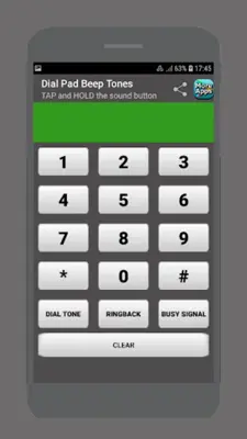 Dial Pad Beep Tones android App screenshot 1